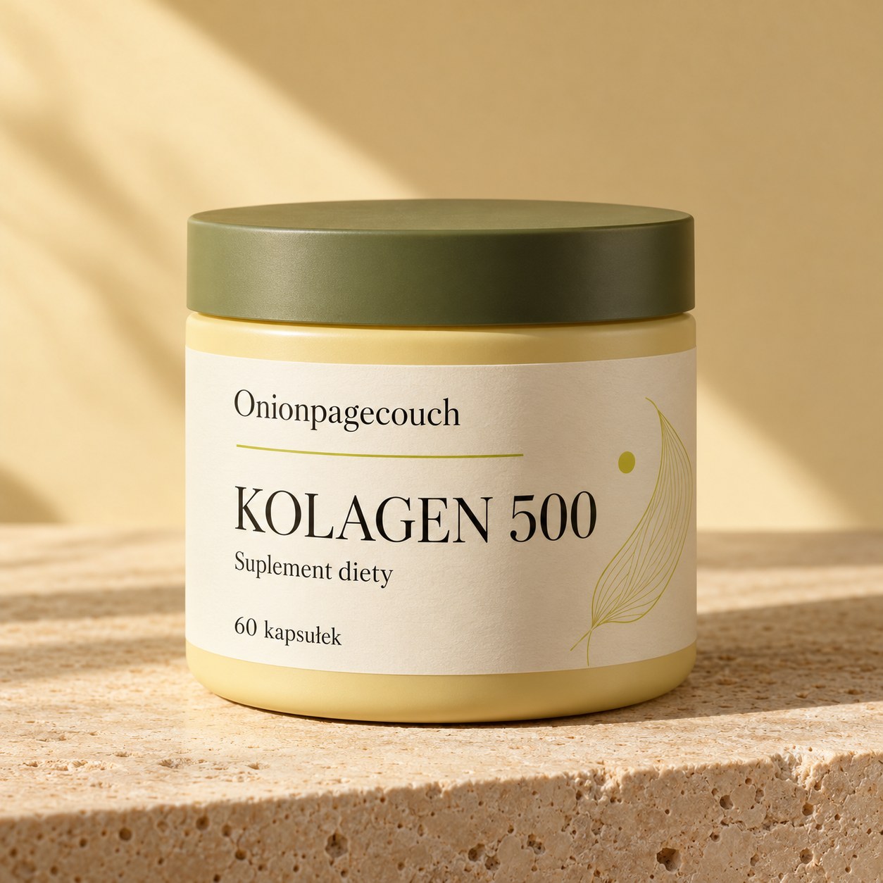 Onionpagecouch Kolagen 500 — zamknięty słoik, 60 kapsułek
